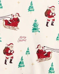Adult Matching Family Santa Sleigh Cotton Pajamas