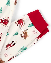 Adult Matching Family Santa Sleigh Cotton Pajamas