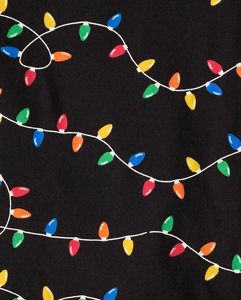 Adult Matching Family Christmas Lights Pajamas