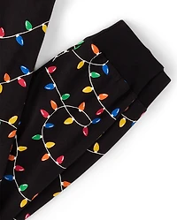 Adult Matching Family Christmas Lights Pajamas