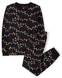 Adult Matching Family Christmas Lights Pajamas