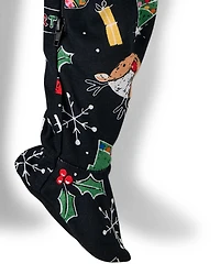 Baby And Toddler Matching Family Christmas Icon Snug Fit Cotton Footed One Piece Pajamas