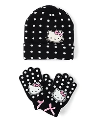 Girls Hello Kitty® Polka Dot 2-Piece Cold Weather Set