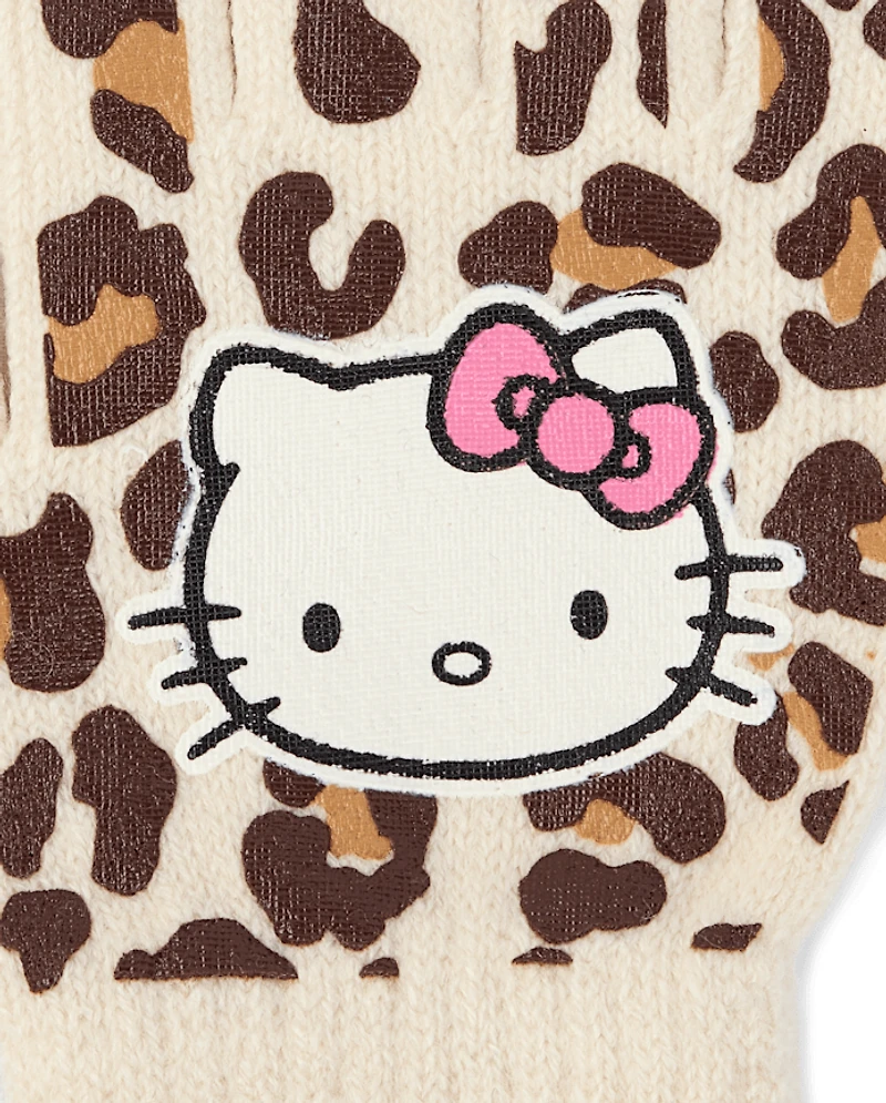 Girls Hello Kitty® Leopard 2-Piece Cold Weather Set