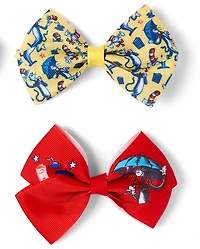 Lot de 7 pinces à cheveux nœud papillon Dr. Seuss Chat chapeauté™ pour filles