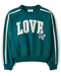 Girls Graphic Premium Fleece Sweatshirt
