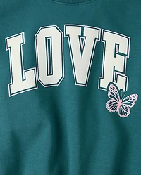 Girls Graphic Premium Fleece Sweatshirt