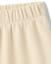 Girls Premium Fleece Wide Leg Cargo Pants
