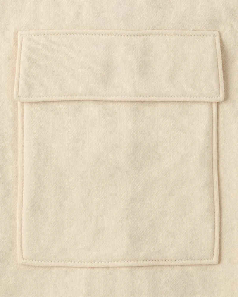 Pantalon cargo large en polaire premium pour filles