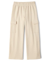 Pantalon cargo large en polaire premium pour filles