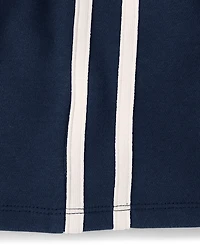 Girls Side Stripe Premium Fleece Shorts