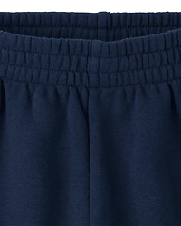 Girls Side Stripe Premium Fleece Shorts