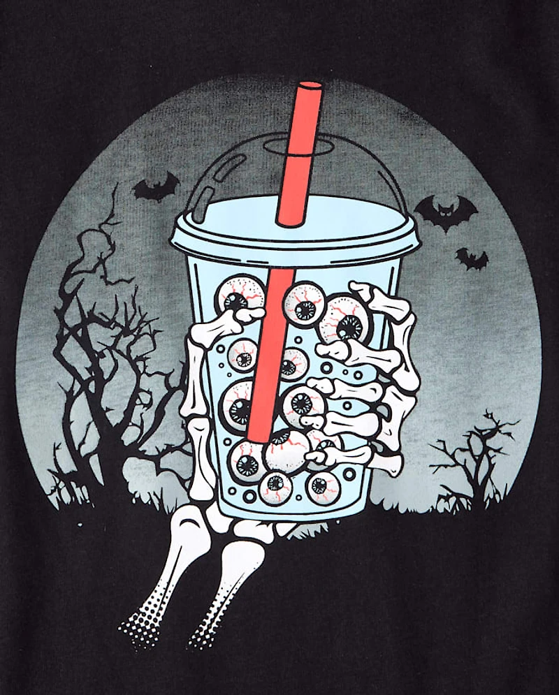 Boys Halloween Drink Graphic Tee