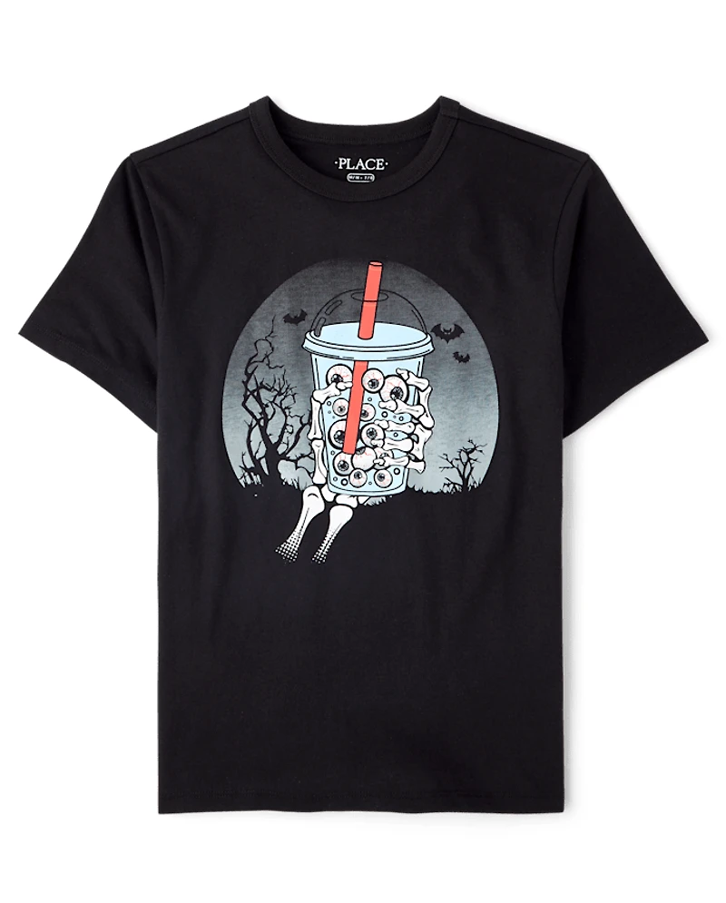 Boys Halloween Drink Graphic Tee