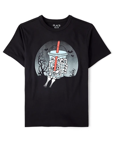 Boys Halloween Drink Graphic Tee