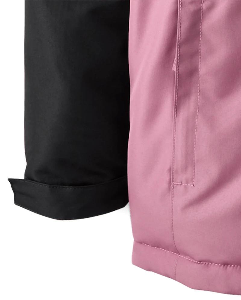 Girls Colorblock Microfleece Lined Snow Jacket