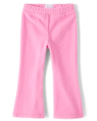 Toddler Girls Microfleece Flare Sweatpants