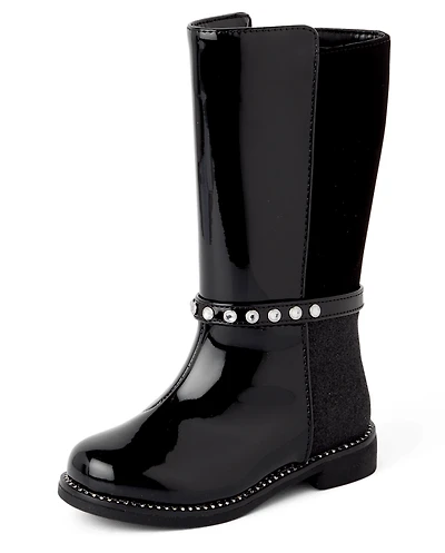 Toddler Girls Rhinestone Tall Boots
