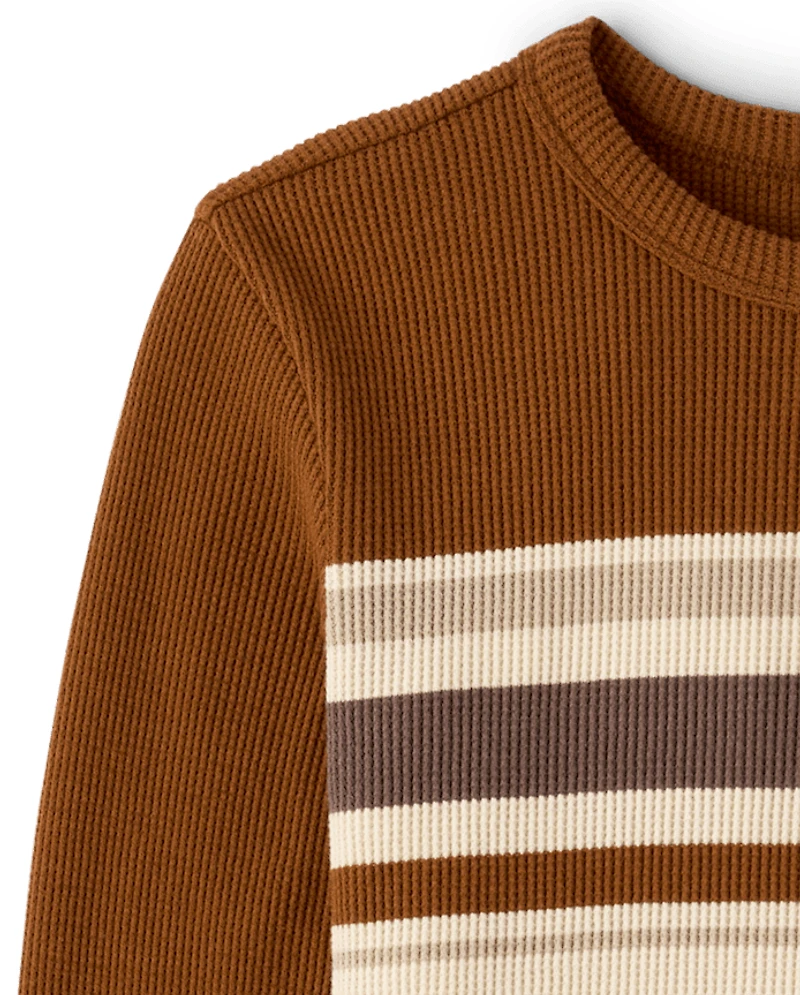 Boys Colorblock Thermal Top