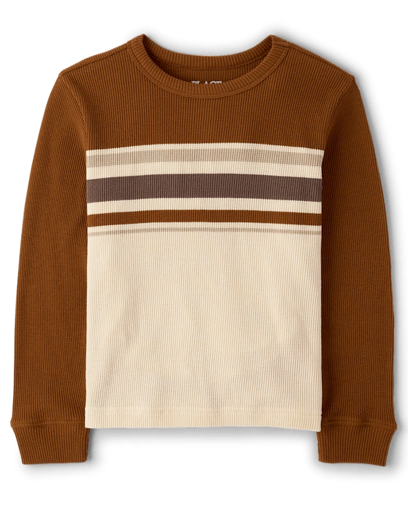 Boys Colorblock Thermal Top