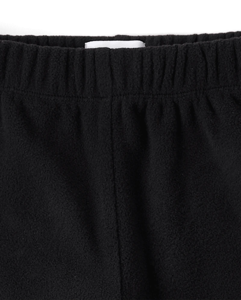 Girls Microfleece Wide Leg Sweatpants