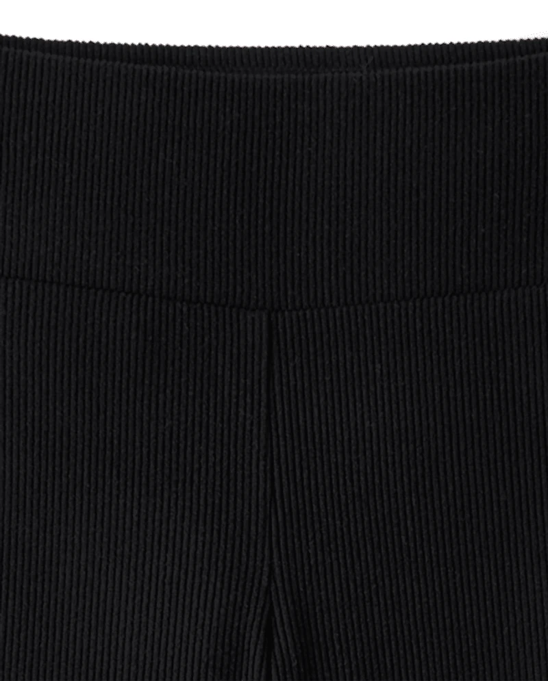 Girls Sueded Rib Flare Leggings