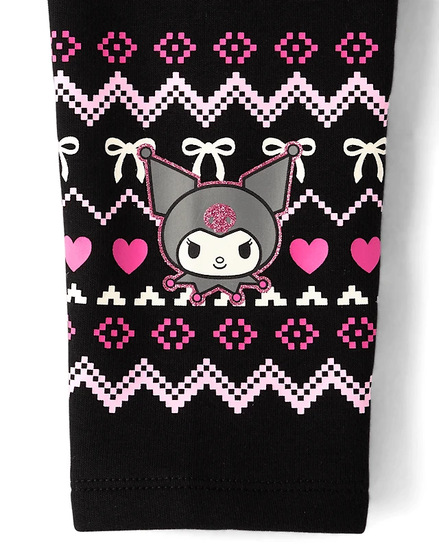 Girls Hello Kitty® Fairisle Winter Warm Leggings