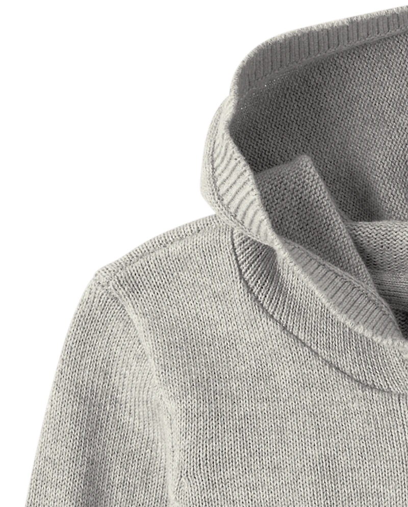 Toddler Boys Colorblock Hooded Sweater