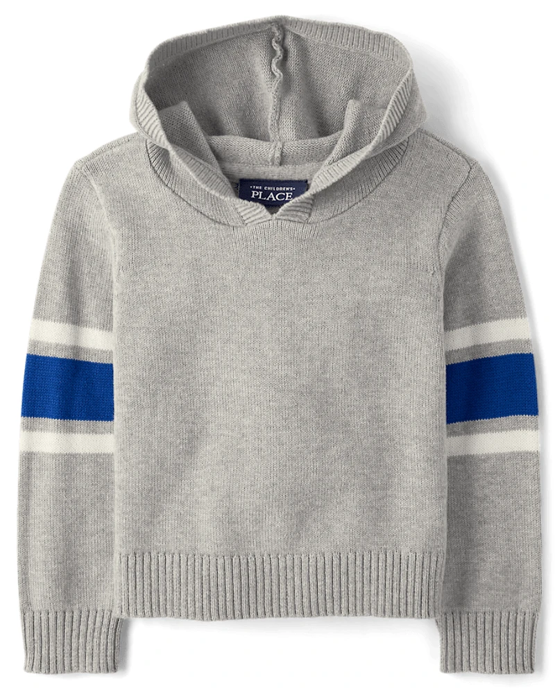 Toddler Boys Colorblock Hooded Sweater