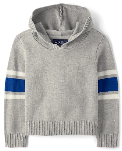 Toddler Boys Colorblock Hooded Sweater