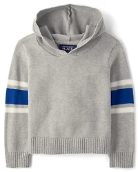 Toddler Boys Colorblock Hooded Sweater