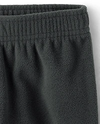 Pantalon de survêtement en microfibre polaire pour petits garçons