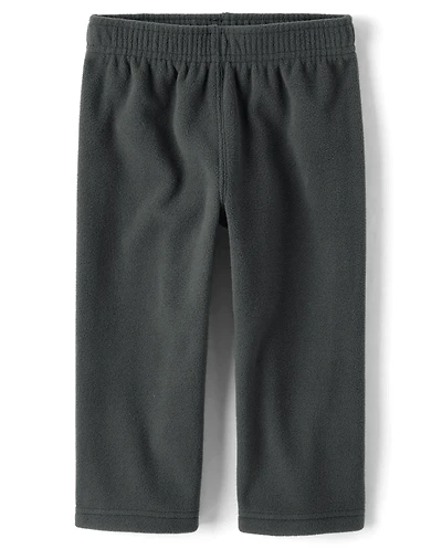Pantalon de survêtement en microfibre polaire pour petits garçons