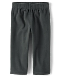 Pantalon de survêtement en microfibre polaire pour petits garçons