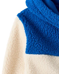 Toddler Boys Colorblock Sherpa Zip Up Hoodie