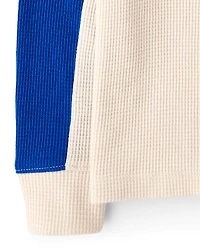 Baby And Toddler Boys Colorblock Thermal Hooded Top