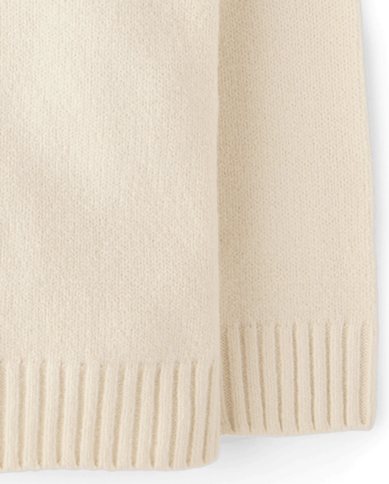Toddler Boys Quarter Zip Sweater