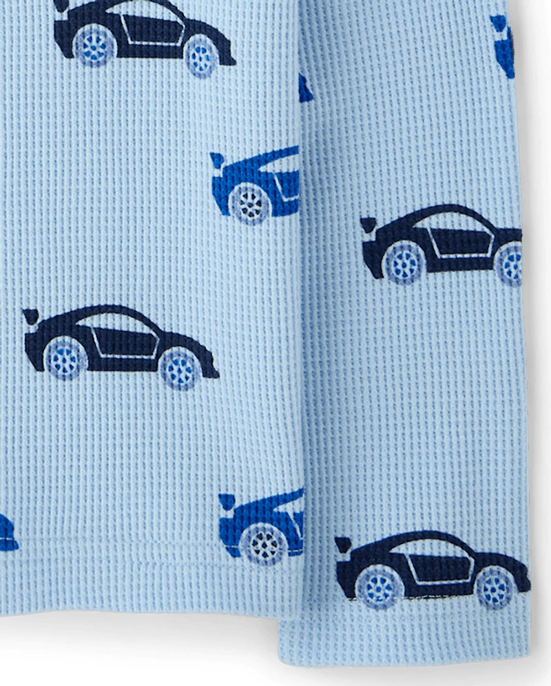 Baby And Toddler Boys Print Thermal Top