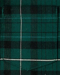 Baby And Toddler Boys Dad Me Plaid Oxford Button Up Shirt