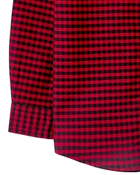 Baby And Toddler Boys Checkered Oxford Button Up Shirt