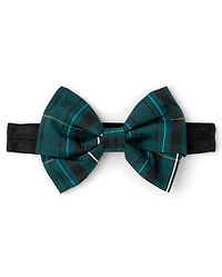 Baby Girls Plaid Bow Headwrap