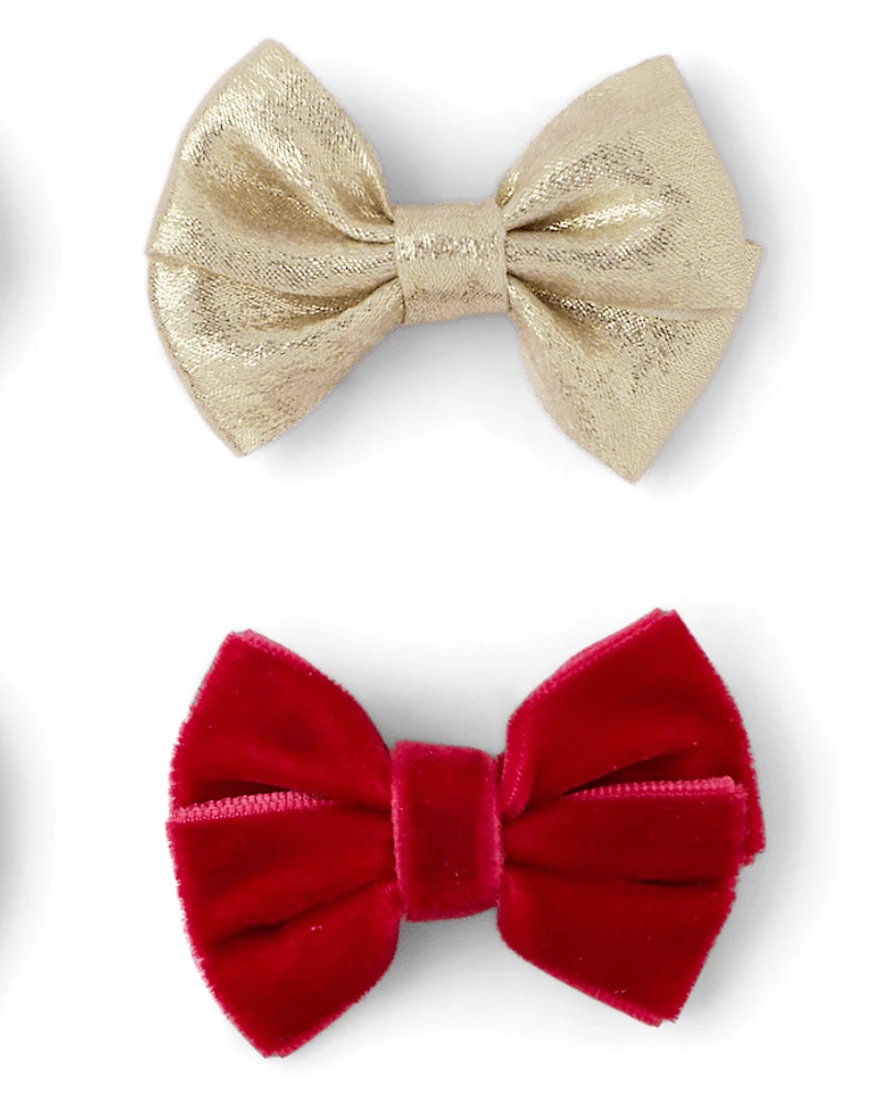 Toddler Girls Bow Hair Clip 8-Pack