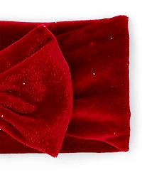 Baby Girls Glitter Velvet Bow Headwrap
