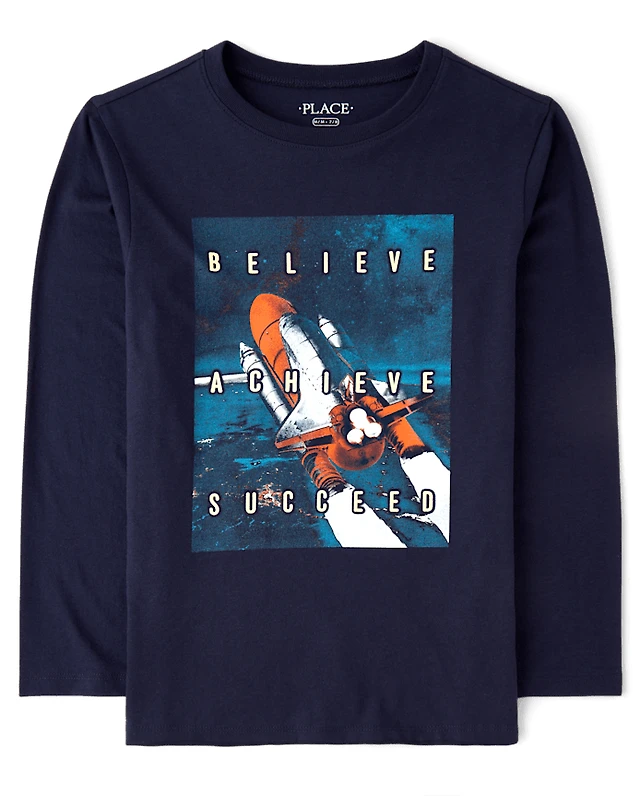 Boys Spaceship Graphic Tee
