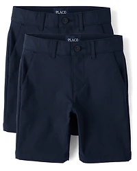 Boys Uniform Quick Dry Premium Chino Shorts -Pack