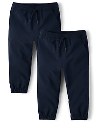 Baby And Toddler Boys Quick Dry Pull On Jogger Pants 2-Pack