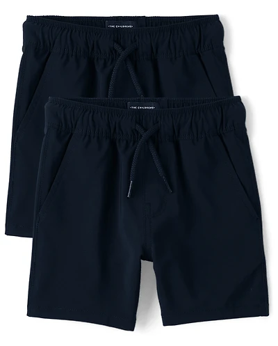 Baby And Toddler Boys Quick Dry Pull On Jogger Shorts