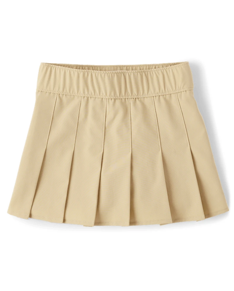 Girls Uniform Quick Dry Pleated Skort 2-Pack