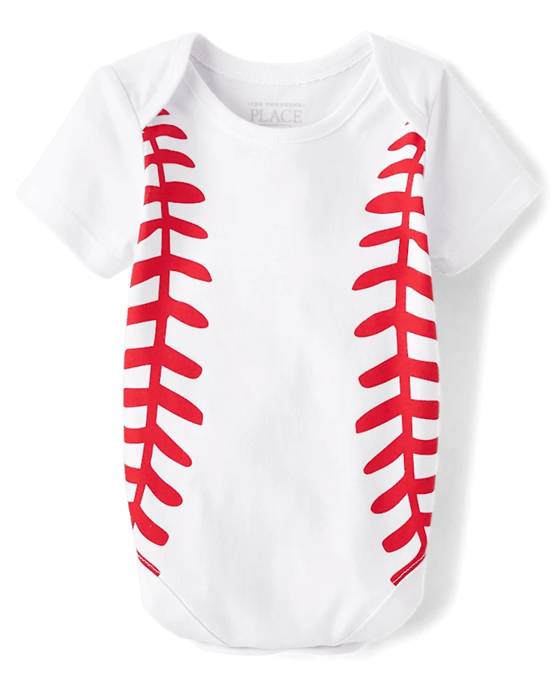 Baby Sports Graphic Bodysuit 4-Pack