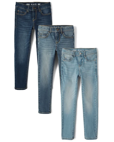 Boys Skinny Jeans 3-Pack